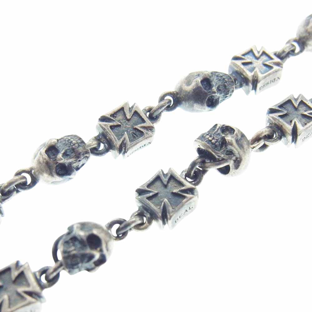 DEAL DESIGN ディールデザイン スカルズ アンド クロス チェーン  ネックレス【中古】