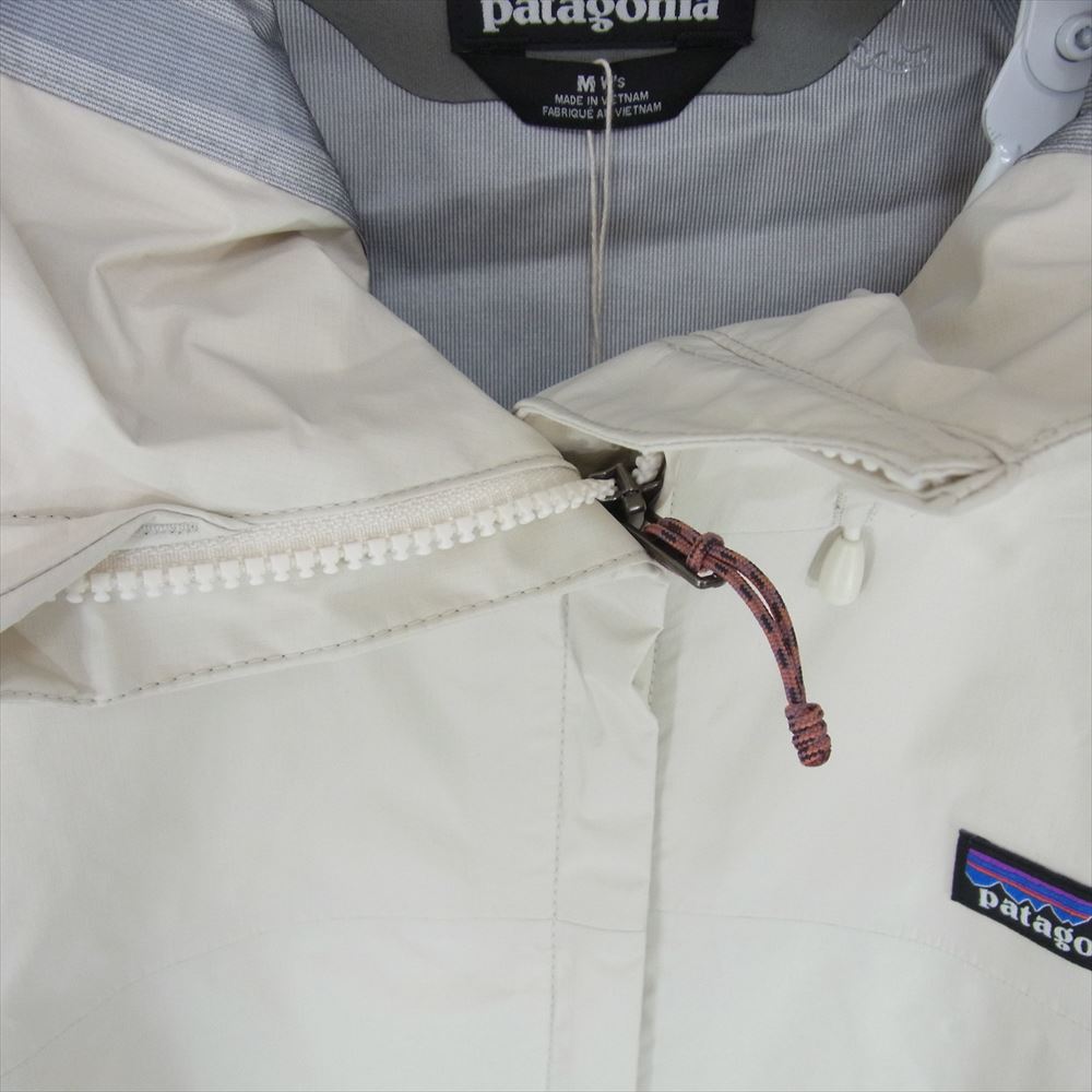 patagonia パタゴニア 24SS 85246 24年製 TORRENTSHELL PARKA ウィメンズ トレント シェル3L ジャケット マウンテン パーカー オフホワイト系 M【極上美品】【中古】
