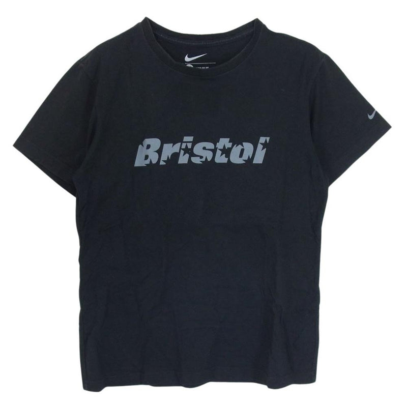 F.C.R.B. エフシーアールビー 615036-010 × NIKE ナイキ BRISTOL TEE 半袖 ロゴ Tシャツ  ブラック系 M【中古】