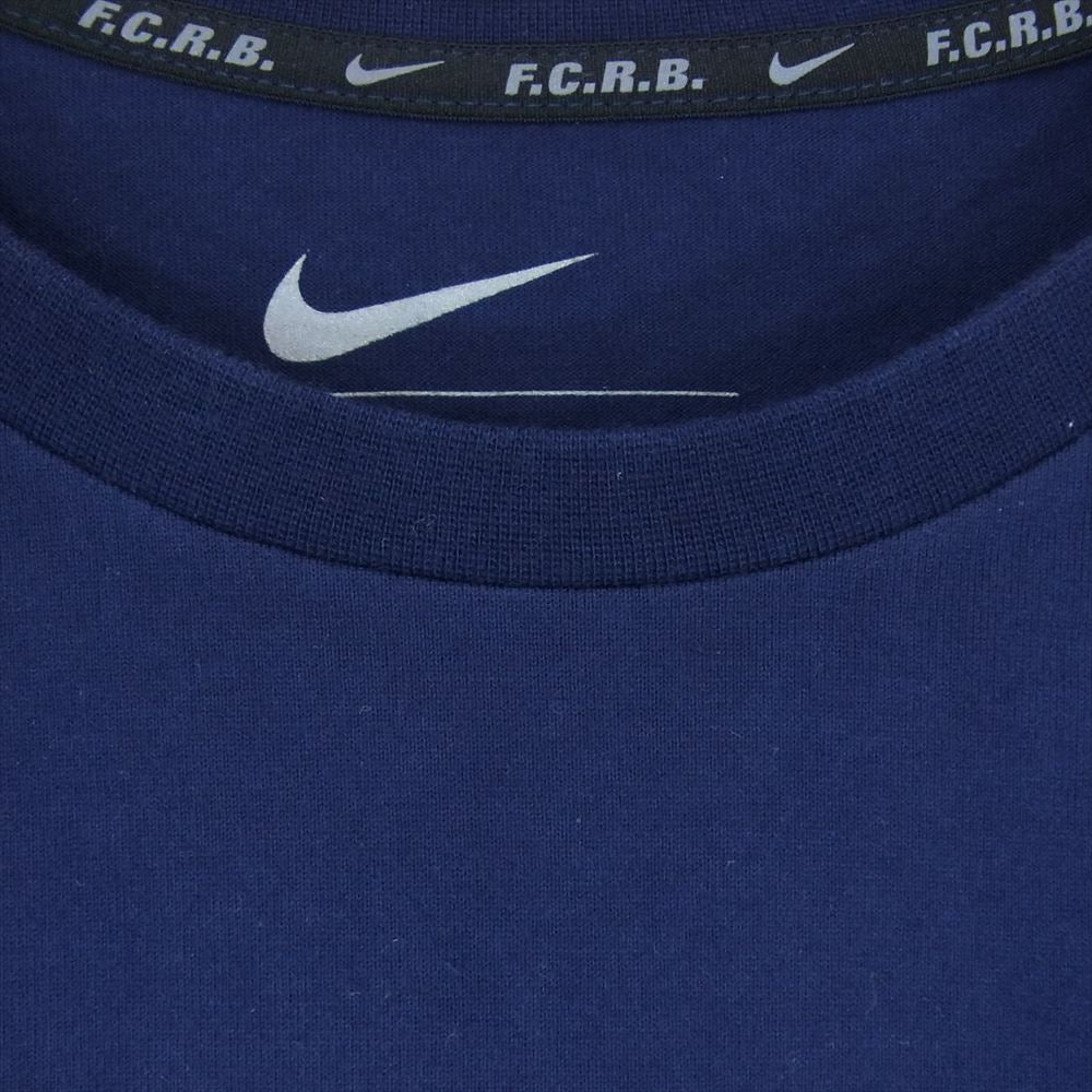 F.C.R.B. エフシーアールビー 684612-440 × NIKE ナイキ F.C. REAL BRISTOL QS TEE 半袖 ロゴ Tシャツ  ネイビー系 M【中古】