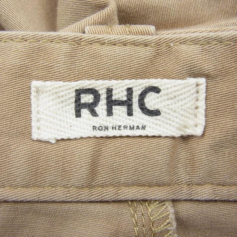 Ron Herman ロンハーマン 512060325-1322 Double Stripe Short Pants ダブルストライプ コットン ショート パンツ  ベージュ系 L【中古】