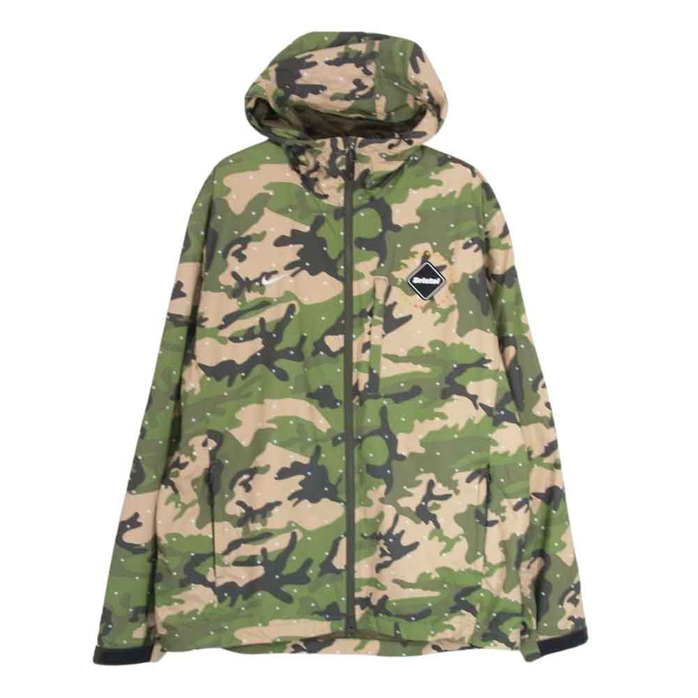 F.C.R.B. エフシーアールビー 13SS 577340-236 × NIKE ナイキ CAMOUFLAGE TRAINING JACKET カモフラ ナイロン ジャケット L【中古】