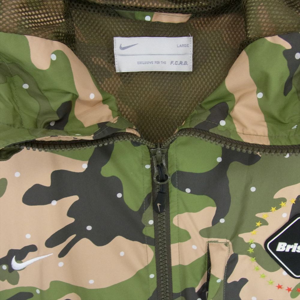 F.C.R.B. エフシーアールビー 13SS 577340-236 × NIKE ナイキ CAMOUFLAGE TRAINING JACKET カモフラ ナイロン ジャケット L【中古】