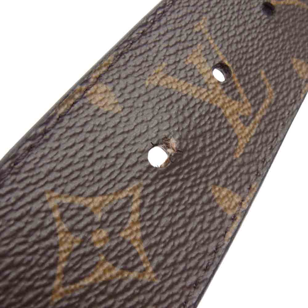 LOUIS VUITTON ルイ・ヴィトン M9821 モノグラム サンチュール LVロゴ ベルト 34 ブラウン系 85/34【中古】