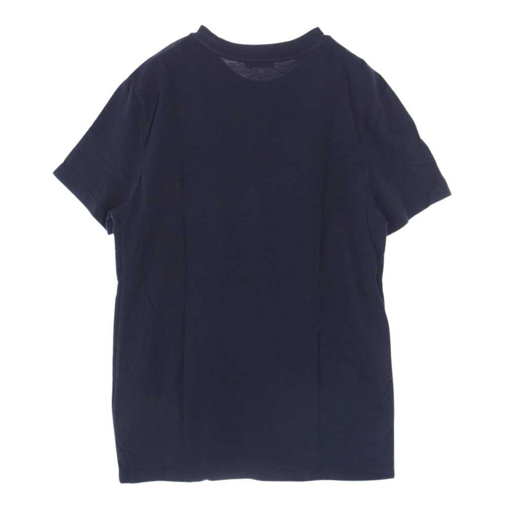 MONCLER モンクレール F10918C72010 国内正規品 MAGLIA T-SHIRT サイドロゴ 刺繍 半袖 クルーネック Tシャツ ネイビー系 M【中古】