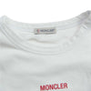 MONCLER モンクレール F20918C78510 国内正規品 MAGLIA T-SHIRT HERE NOW FOREVER ロゴ プリント 半袖 クルーネック Tシャツ ホワイト系 M【中古】