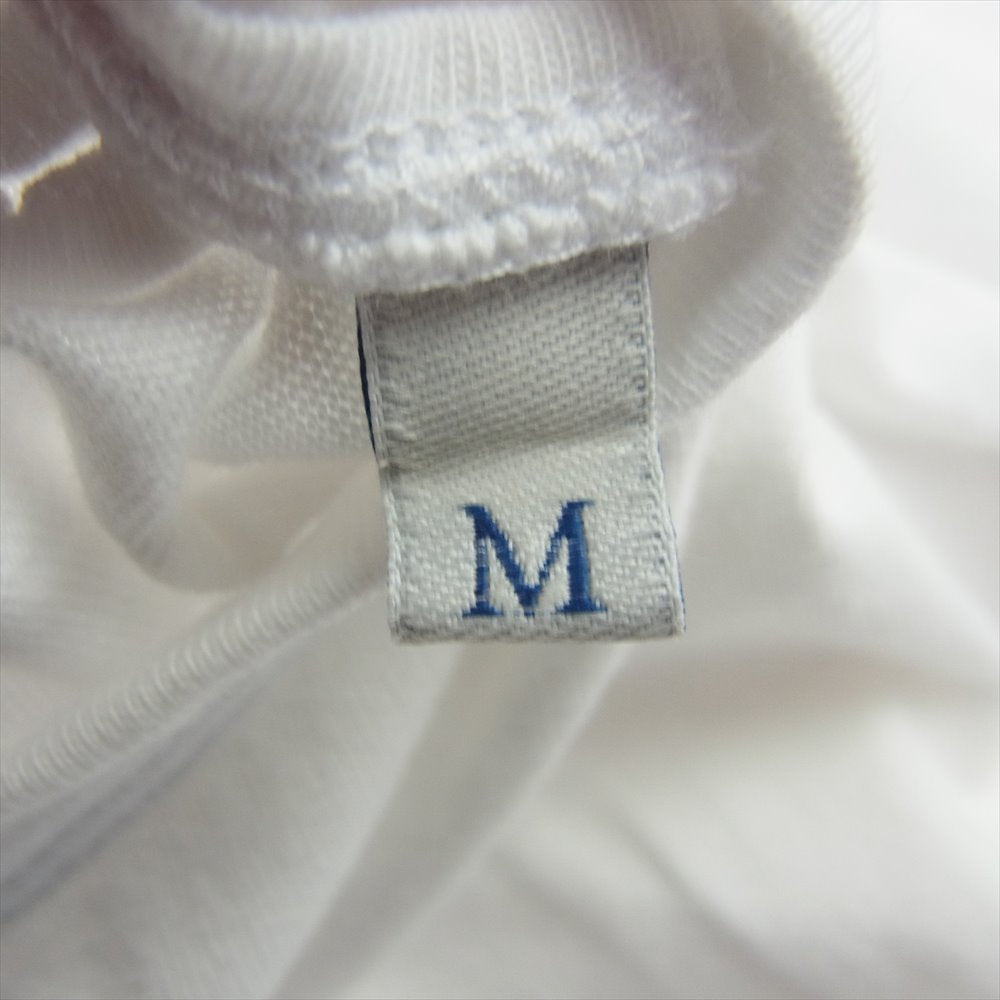 MONCLER モンクレール F20918C78510 国内正規品 MAGLIA T-SHIRT HERE NOW FOREVER ロゴ プリント 半袖 クルーネック Tシャツ ホワイト系 M【中古】