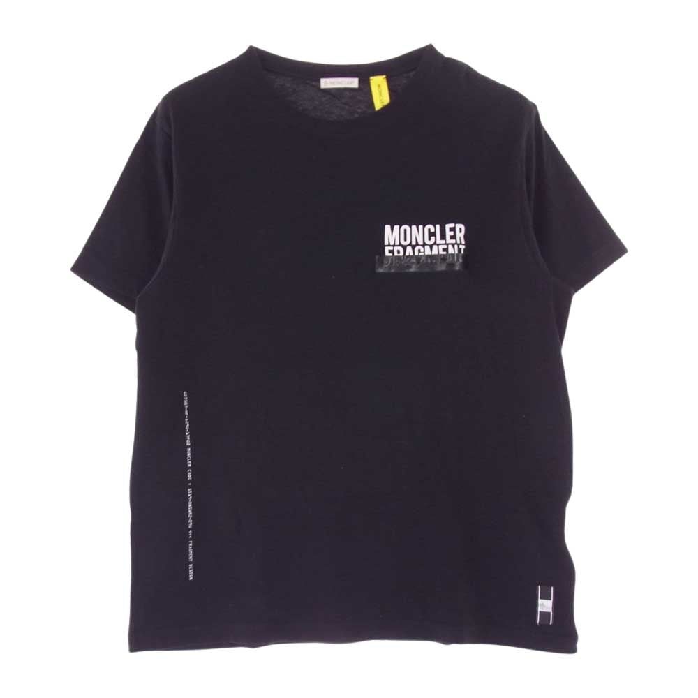 MONCLER モンクレール E109U8000550 Fragment フラグメント Genius 2 ジーニアス MAGLIA T-SHIRT ロゴ Tシャツ ブラック系 S【中古】