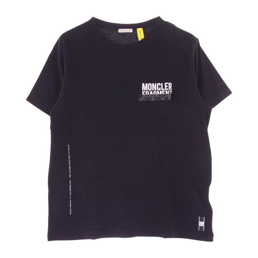 MONCLER モンクレール E109U8000550 Fragment フラグメント Genius 2 ジーニアス MAGLIA T-SHIRT ロゴ Tシャツ ブラック系 S【中古】