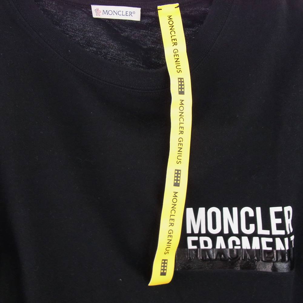 MONCLER モンクレール E109U8000550 Fragment フラグメント Genius 2 ジーニアス MAGLIA T-SHIRT ロゴ Tシャツ ブラック系 S【中古】