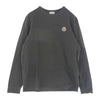 MONCLER モンクレール H20918D00005 国内正規品 LS TSHIRT ワッペン サーマル ワッフル 長袖 クルーネック Tシャツ チャコール系 S【中古】
