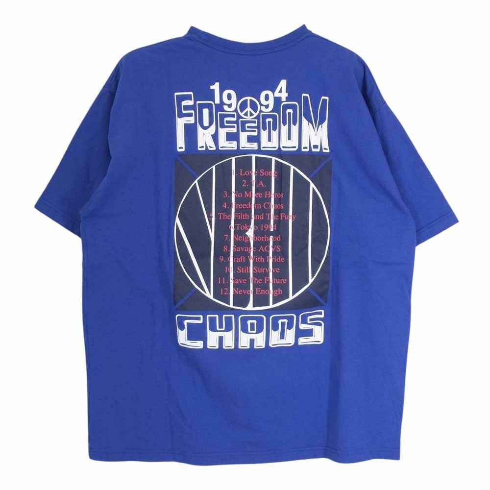 NEIGHBORHOOD ネイバーフッド 24SS 241PCNH-ST24 NH . TEE SS-24 イーグル ロゴ プリント半袖 Tシャツ ブルー系 L【美品】【中古】