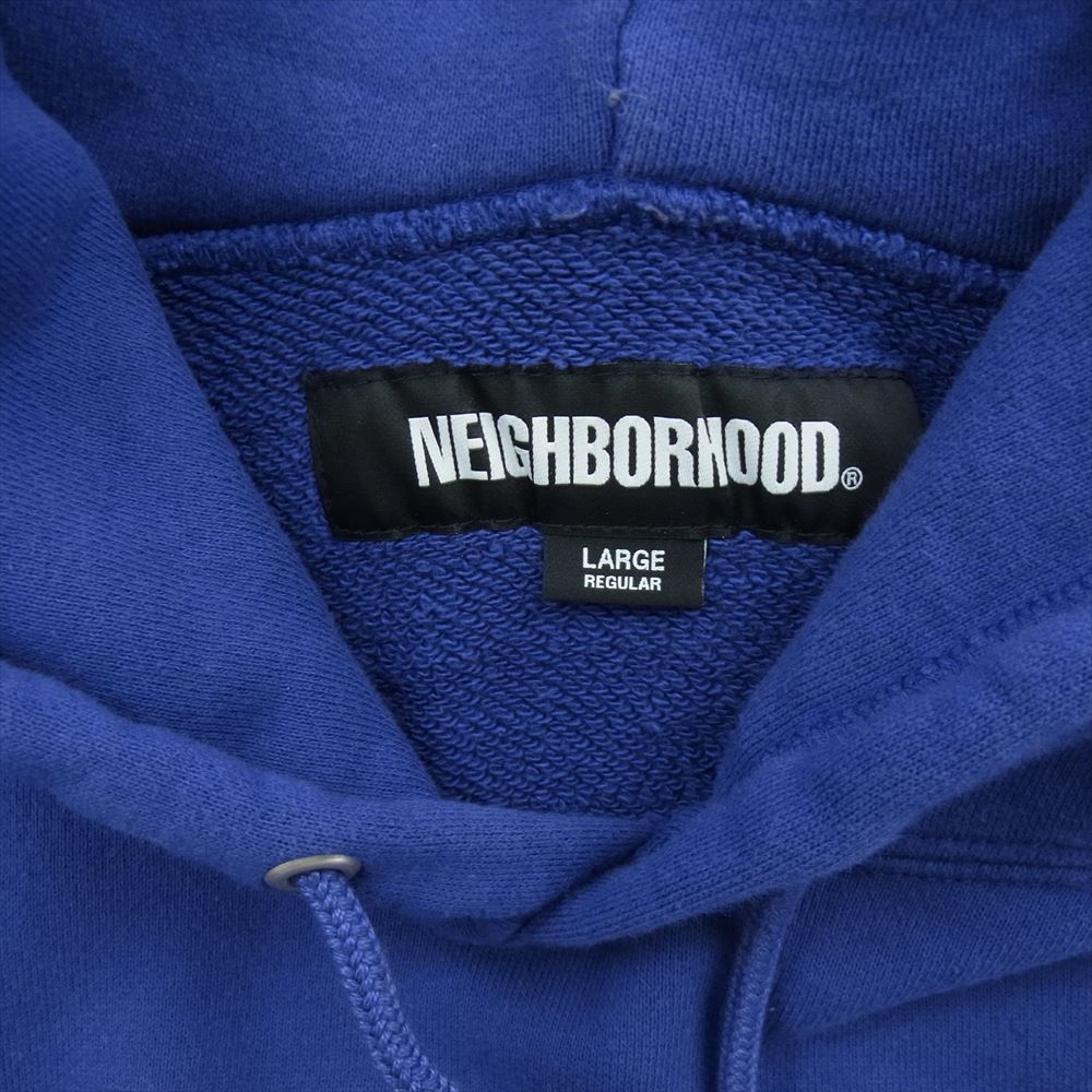 NEIGHBORHOOD ネイバーフッド 24SS 241FPNH-CSM04 CLASSIC SWEAT PARKA フロント ロゴ プリント プルオーバー スウェットパーカー パープル系 L【中古】