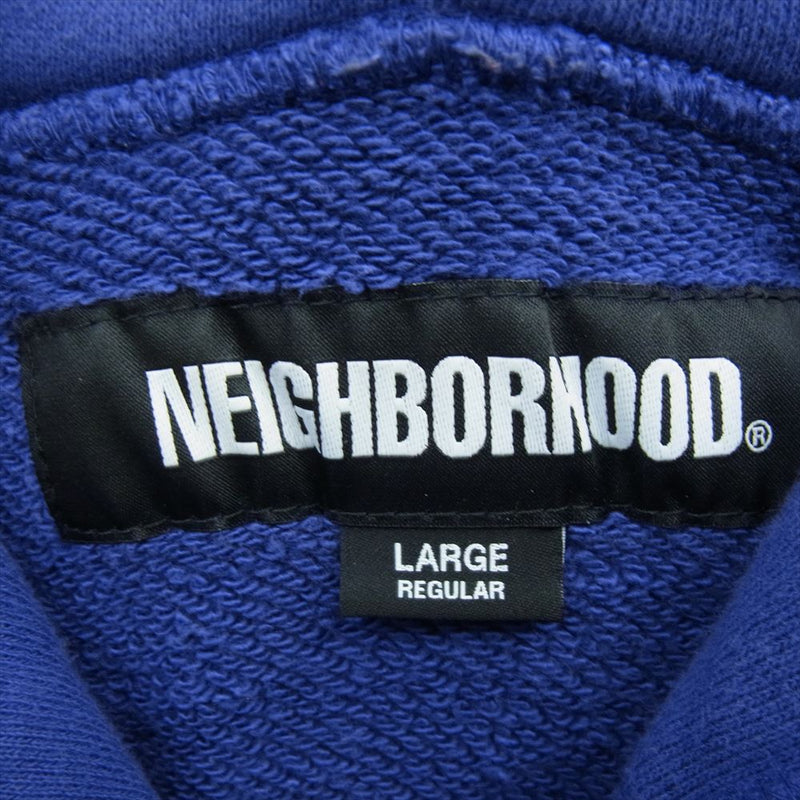 NEIGHBORHOOD ネイバーフッド 24SS 241FPNH-CSM04 CLASSIC SWEAT PARKA フロント ロゴ プリント プルオーバー スウェットパーカー パープル系 L【中古】