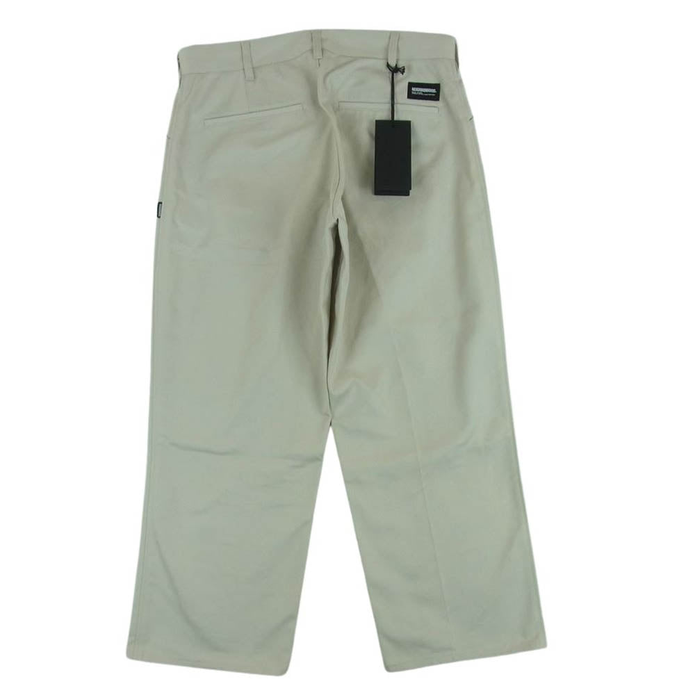 NEIGHBORHOOD ネイバーフッド 24SS 241SPNH-PTM02 WP WIDE PANTS T/C チノ ワーク パンツ オフホワイト系 L【美品】【中古】