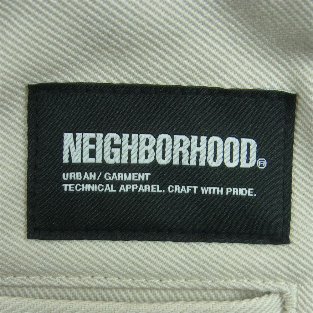 NEIGHBORHOOD ネイバーフッド 24SS 241SPNH-PTM02 WP WIDE PANTS T/C チノ ワーク パンツ オフホワイト系 L【美品】【中古】