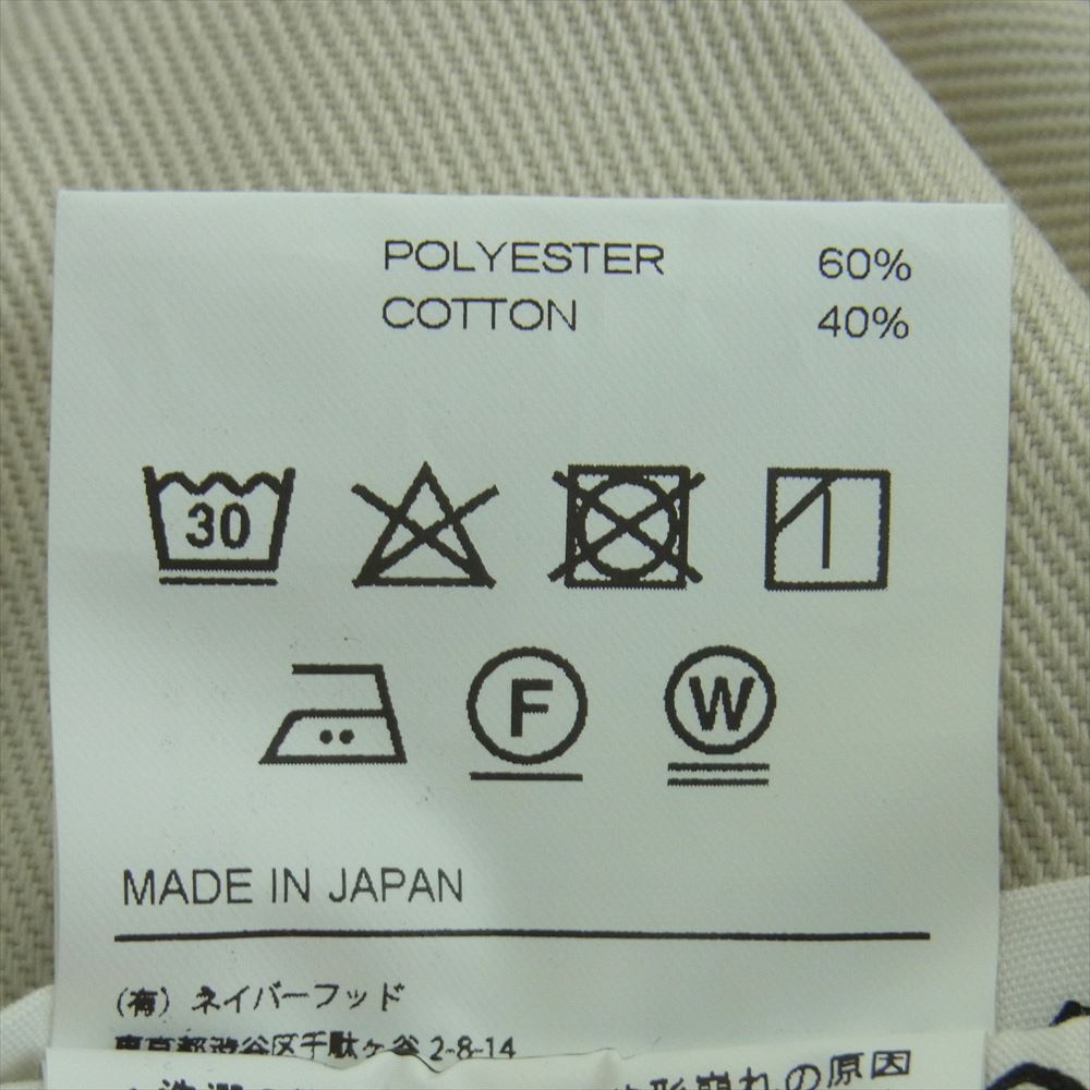 NEIGHBORHOOD ネイバーフッド 24SS 241SPNH-PTM02 WP WIDE PANTS T/C チノ ワーク パンツ オフホワイト系 L【美品】【中古】