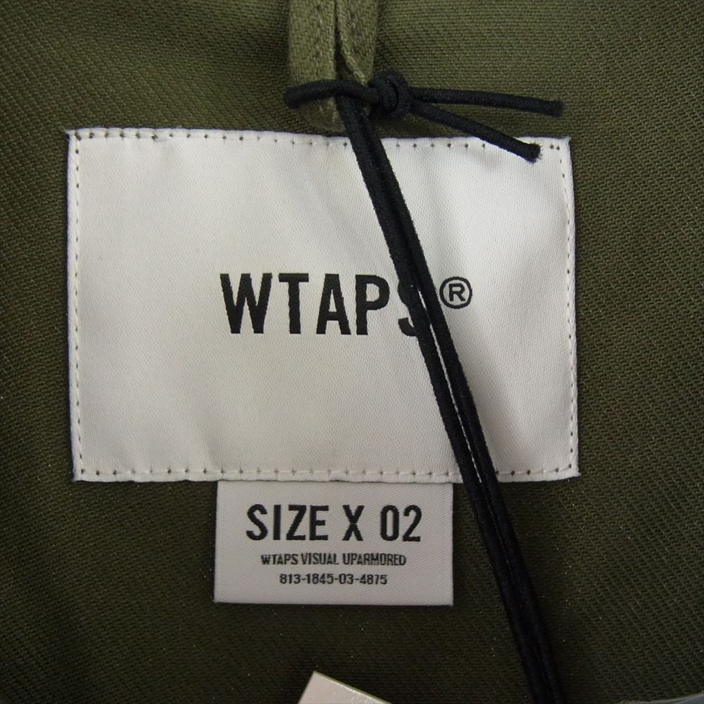 WTAPS ダブルタップス 23AW 232BRDT-SHM01 CBW LS COTTON TWILL BDUタイプ ロングスリーブ コットン ツイル 長袖 シャツ カーキ系 X02【美品】【中古】