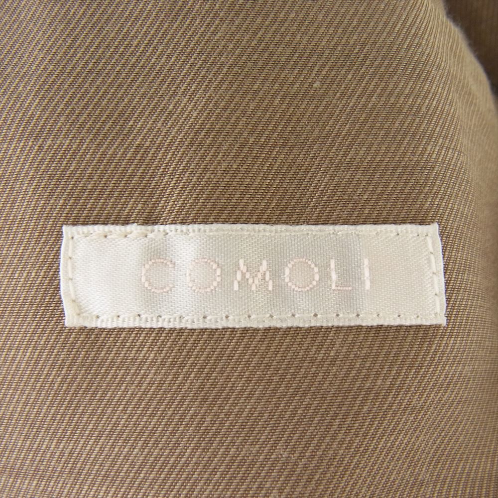 COMOLI コモリ 20SS R01-04004 コットンギャバジン  タイロッケン ロング コート ベージュ系 2【中古】