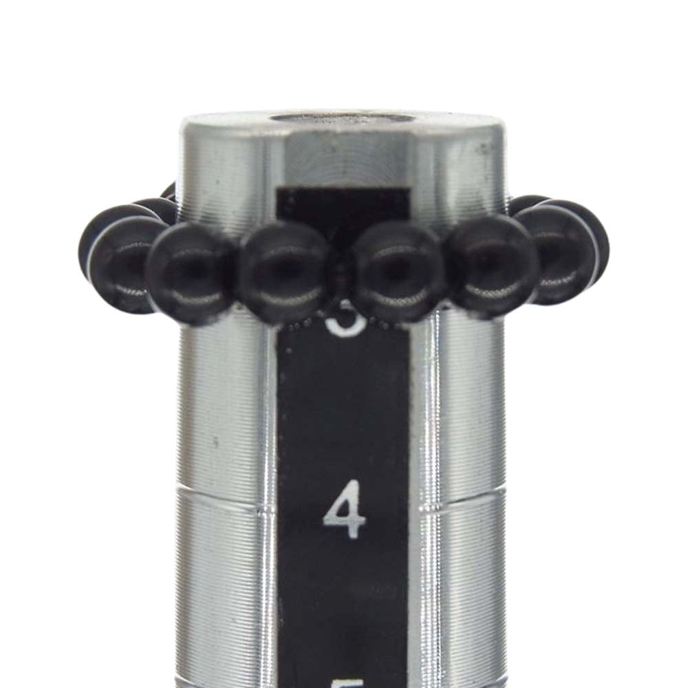 CHROME HEARTS クロムハーツ（原本無） BEADS RING クロスボール ビーズリング ブラック系 シルバー系 3号【中古】
