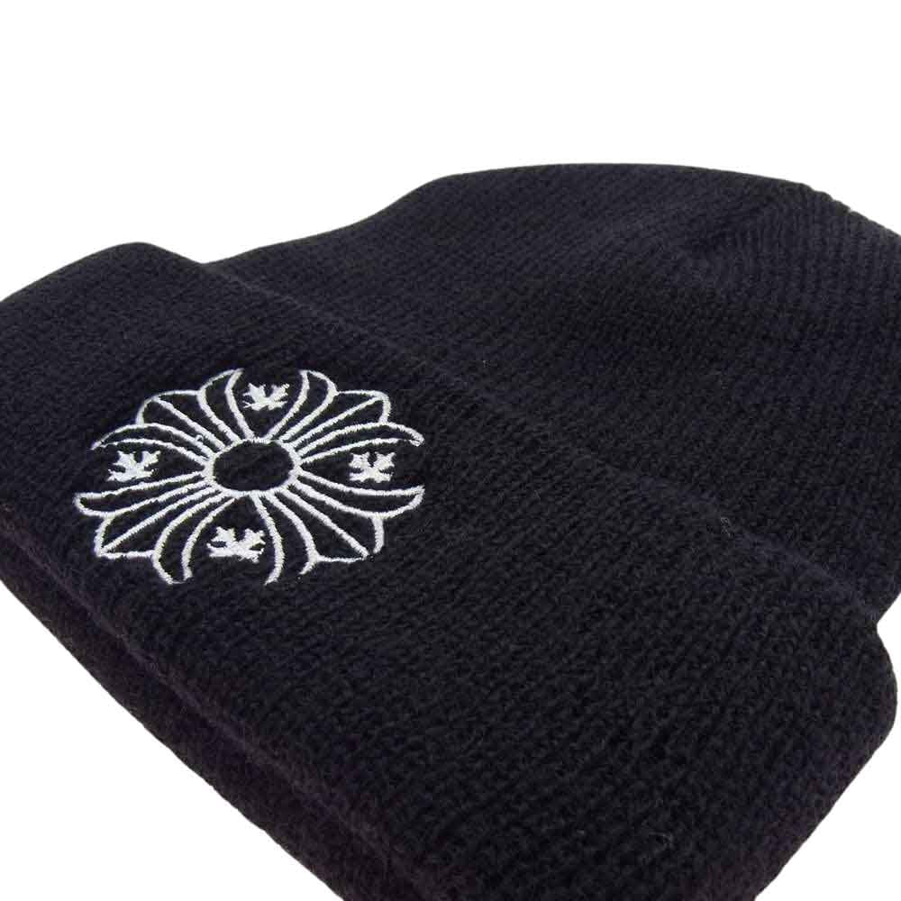 CHROME HEARTS クロムハーツ（原本無） 2238-304-4100 国内正規品 WOOL WATCH CAP CHプラス 刺繍 ウール ワッチキャップ ビーニー ニットキャップ ブラック系 OS【中古】