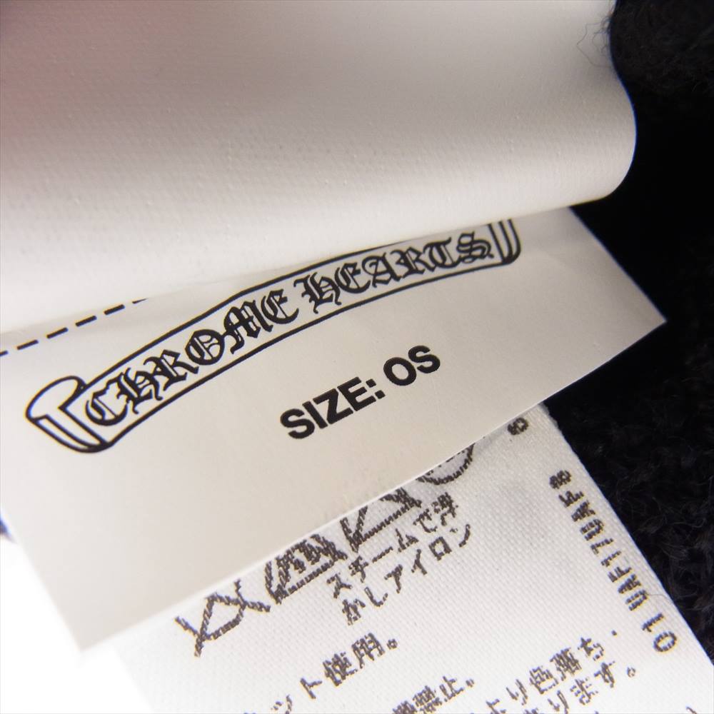 CHROME HEARTS クロムハーツ（原本無） 2238-304-4100 国内正規品 WOOL WATCH CAP CHプラス 刺繍 ウール ワッチキャップ ビーニー ニットキャップ ブラック系 OS【中古】