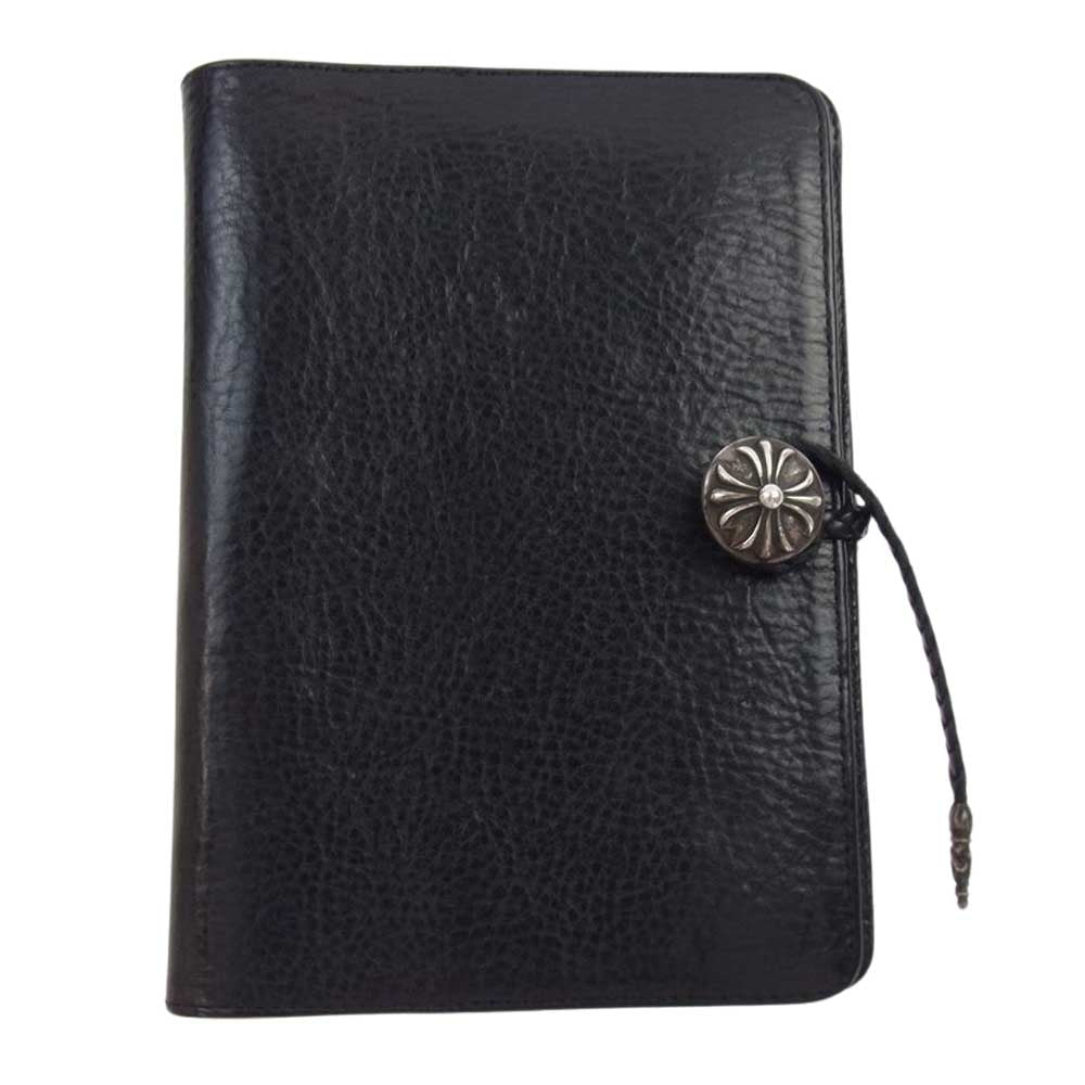 CHROME HEARTS クロムハーツ（原本無） AGENDA PLAIN アジェンダ クロスボール レザー ブレイド 手帳カバー ブラック系【中古】