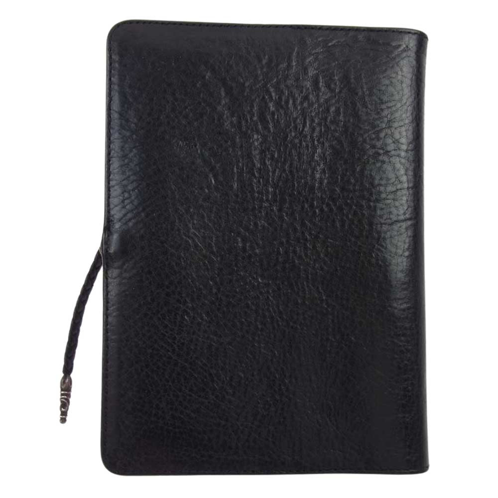 CHROME HEARTS クロムハーツ（原本無） AGENDA PLAIN アジェンダ クロスボール レザー ブレイド 手帳カバー ブラック系【中古】