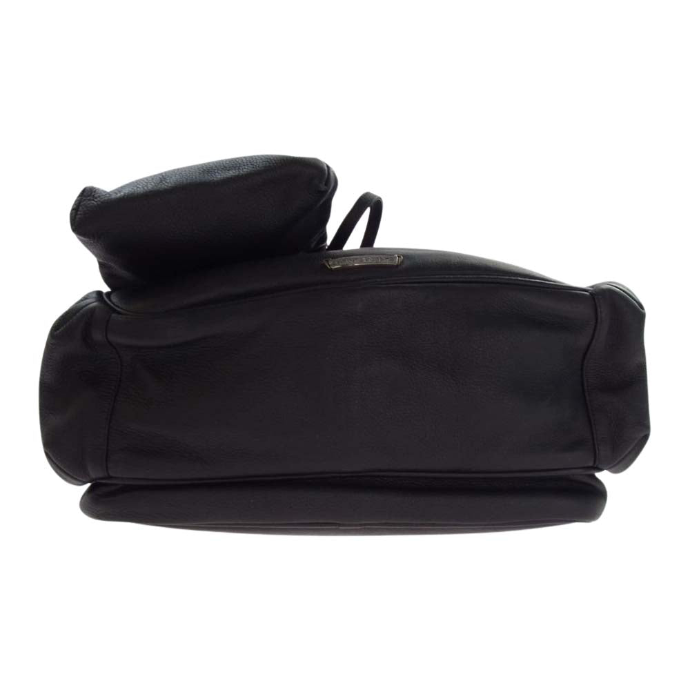 CHROME HEARTS クロムハーツ（原本無） ダイパーバッグ プレーン マザーズバック ポーチ付 2WAY ショルダー ボストンバッグ ブラック系【中古】