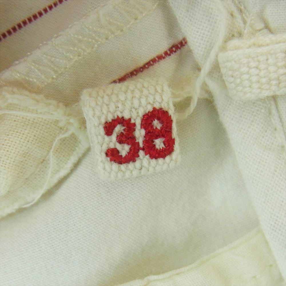 MARNI マルニ ストライプ ストレート パンツ オフホワイト系 レッド系 38【中古】