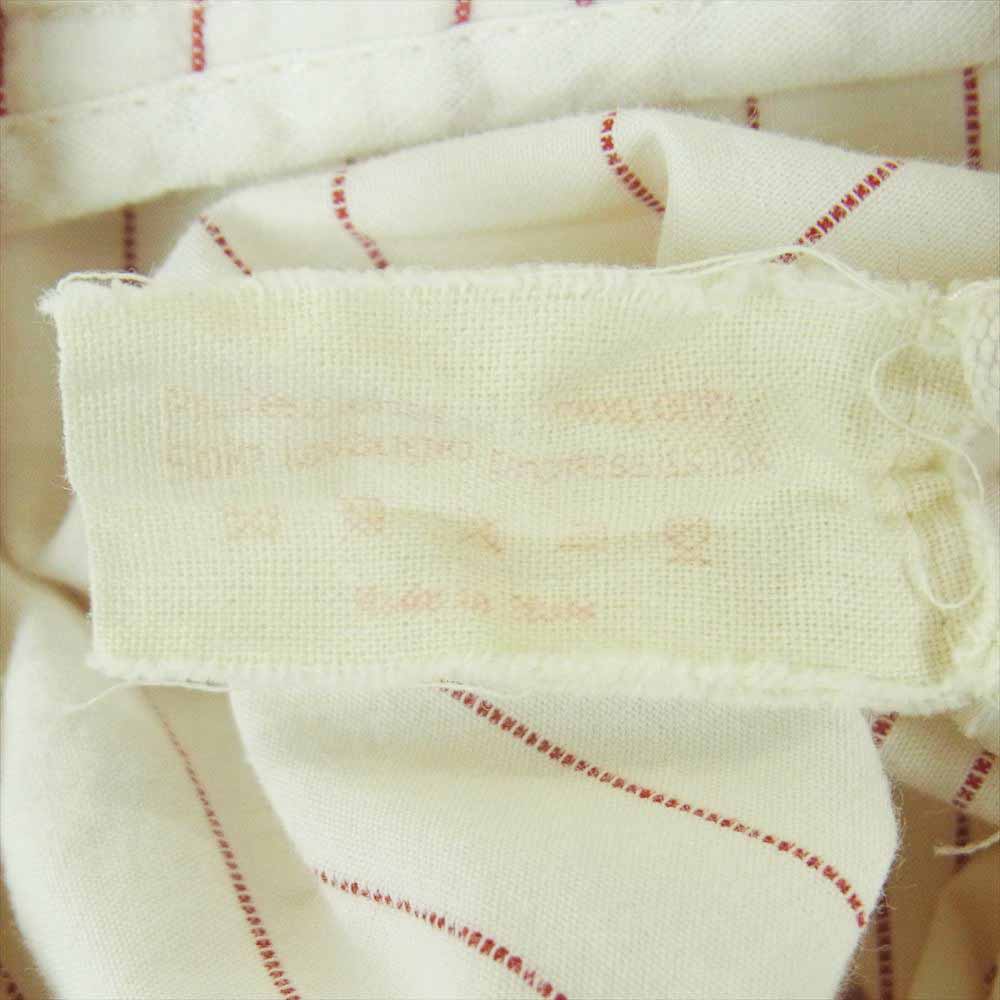 MARNI マルニ ストライプ ストレート パンツ オフホワイト系 レッド系 38【中古】