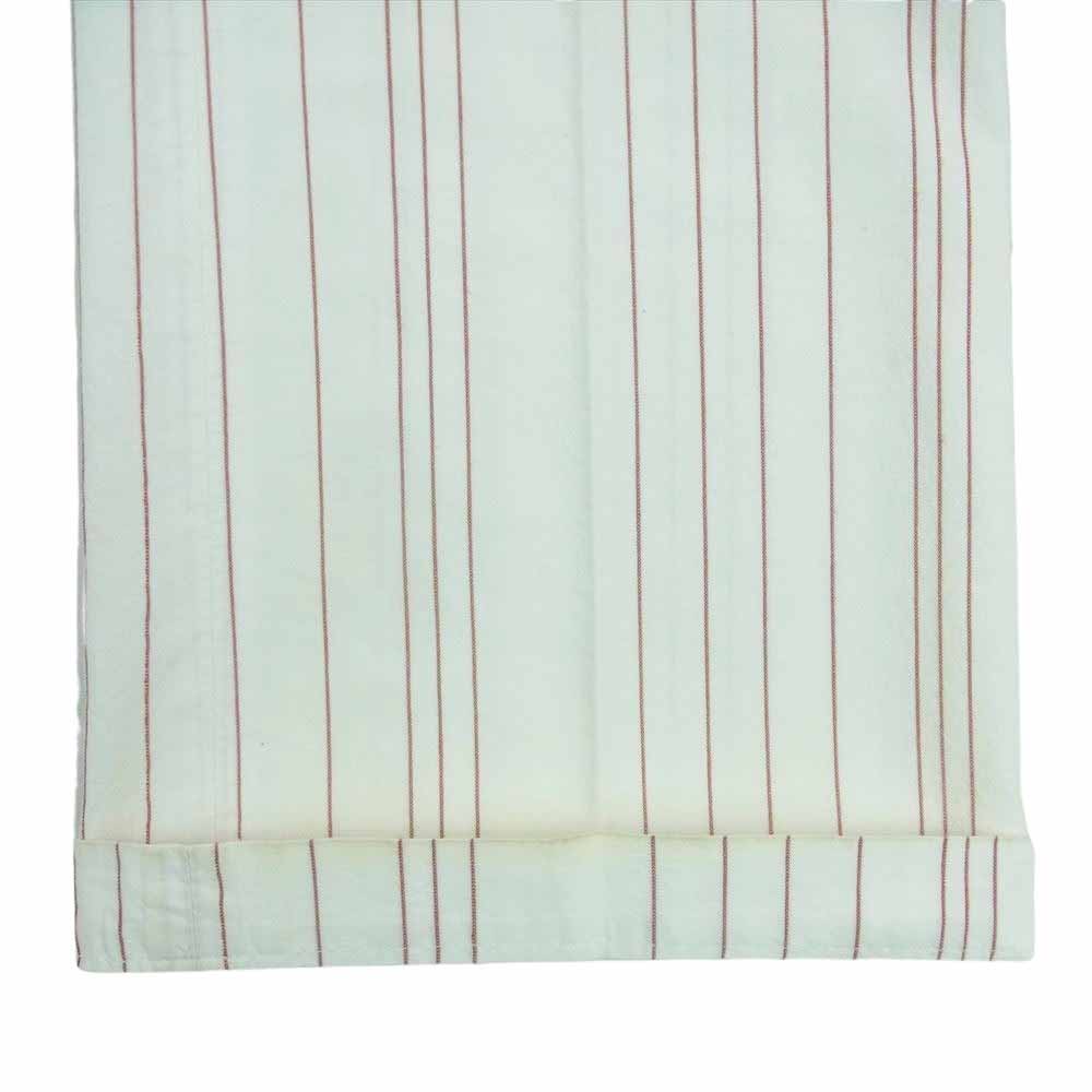 MARNI マルニ ストライプ ストレート パンツ オフホワイト系 レッド系 38【中古】