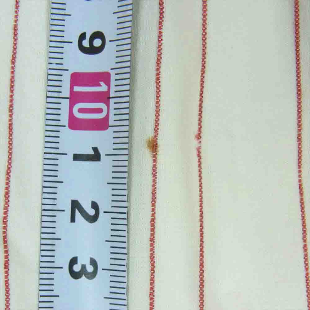 MARNI マルニ ストライプ ストレート パンツ オフホワイト系 レッド系 38【中古】