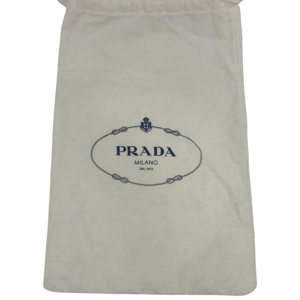 PRADA プラダ 1P6532 ベルクロ ローカット ドライビング シューズ スニーカー ベージュ系 36.5【中古】