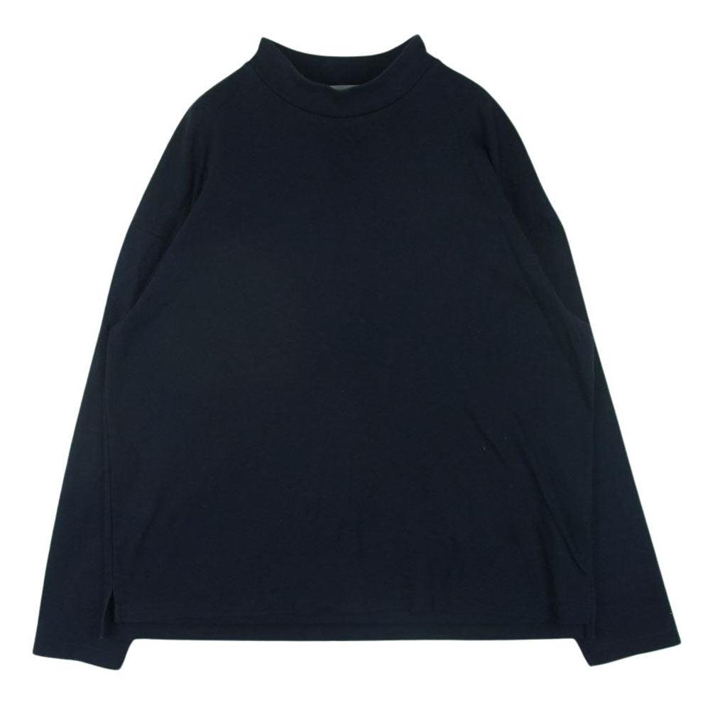 ウィーウィル W-000-8015 Smooth Mock Turtle Neck T Shirt モック タートル ネック 長袖 Tシャツ ダークネイビー系 3【中古】