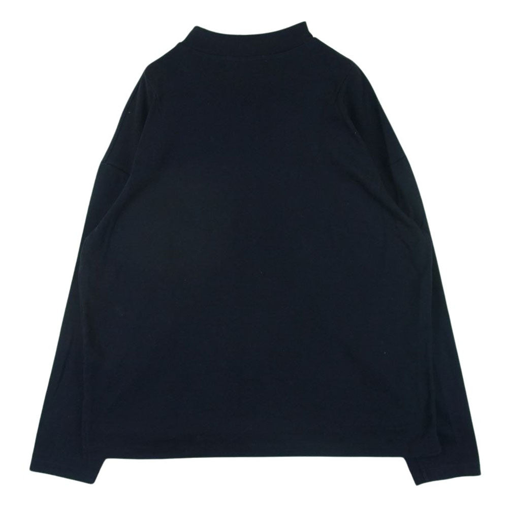 ウィーウィル W-000-8015 Smooth Mock Turtle Neck T Shirt モック タートル ネック 長袖 Tシャツ ダークネイビー系 3【中古】