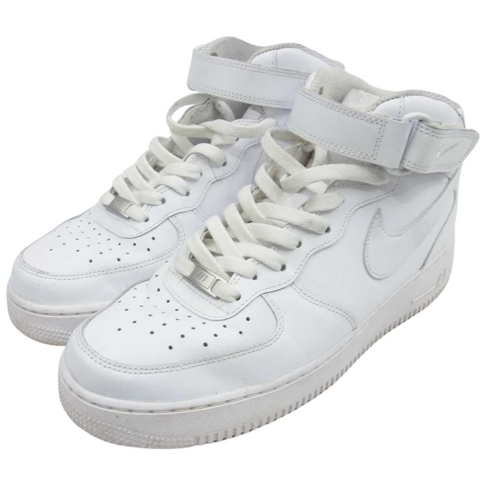 NIKE ナイキ CW2289-111 Air Force 1 Mid 07 White エアフォース1 ミッド 07 ホワイト ハイカット スニーカー ホワイト系 27.0cm【中古】