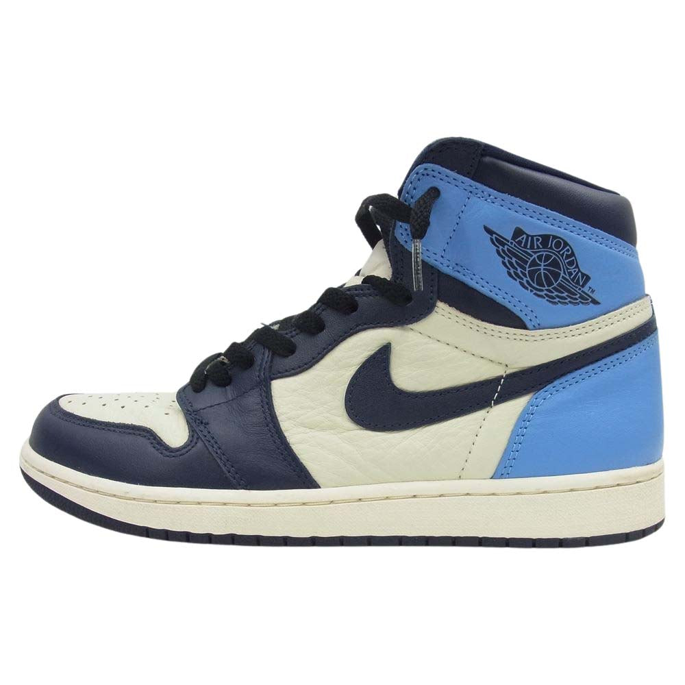 NIKE ナイキ 555088-140 AIR JORDAN 1 エアジョーダン RETRO HIGH OG OBSIDIAN レトロ ハイ オージー オブシディアン スニーカー ブルー系 27cm【中古】