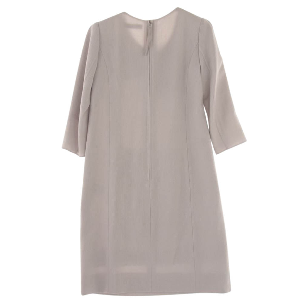 FOXEY フォクシー 25889-A0AZ19K  ウール ワンピース ベージュ オフホワイト系 38【中古】