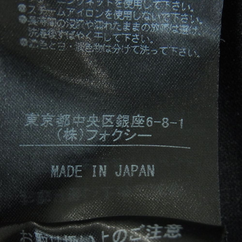 FOXEY フォクシー 襟付き ウール ノースリーブ ワンピース 日本製 ダークグレー系 38【中古】