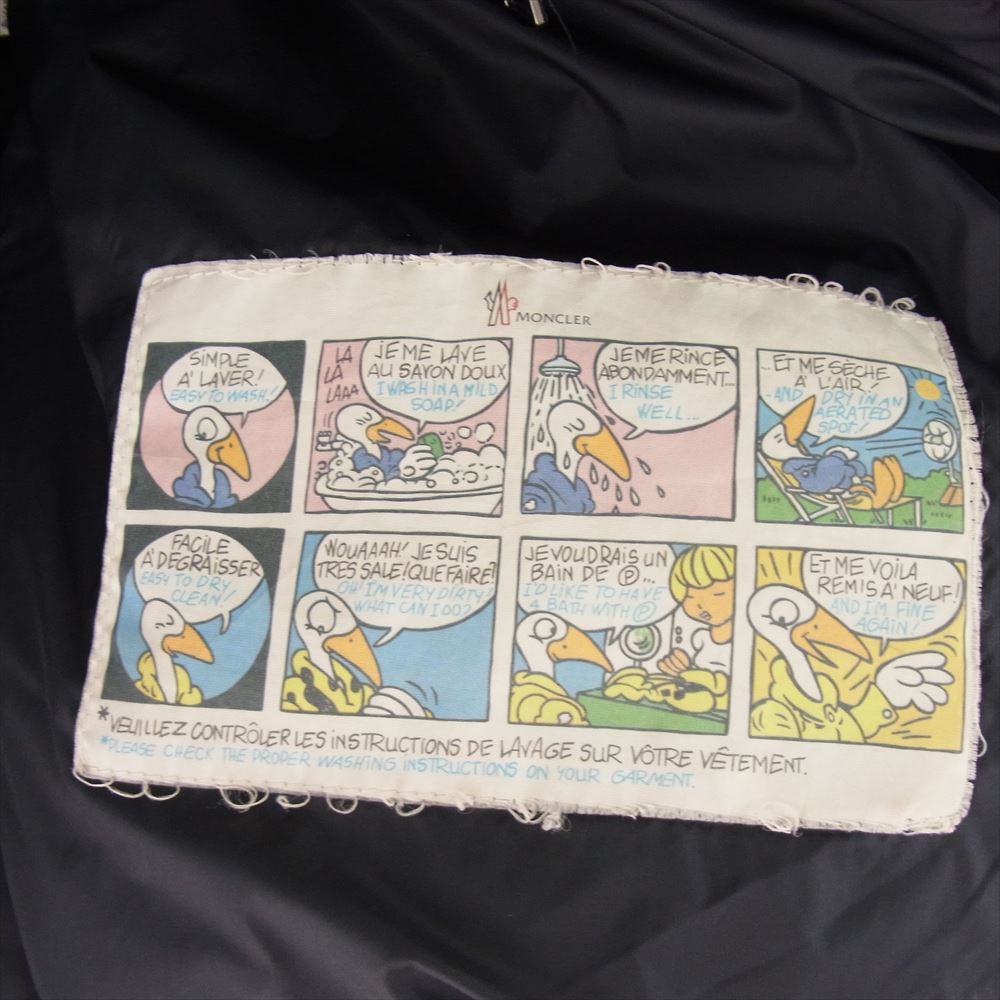 MONCLER モンクレール A20914195005 HYMALAY GIUBBOTTO ヒマラヤ ダウン ジャケット フード付 ネイビー系 4【中古】