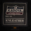 KADOYA カドヤ K’S LEATHER CHASER レザー シングル ライダース ジャケット ブラック系 ブラウン系 M【中古】