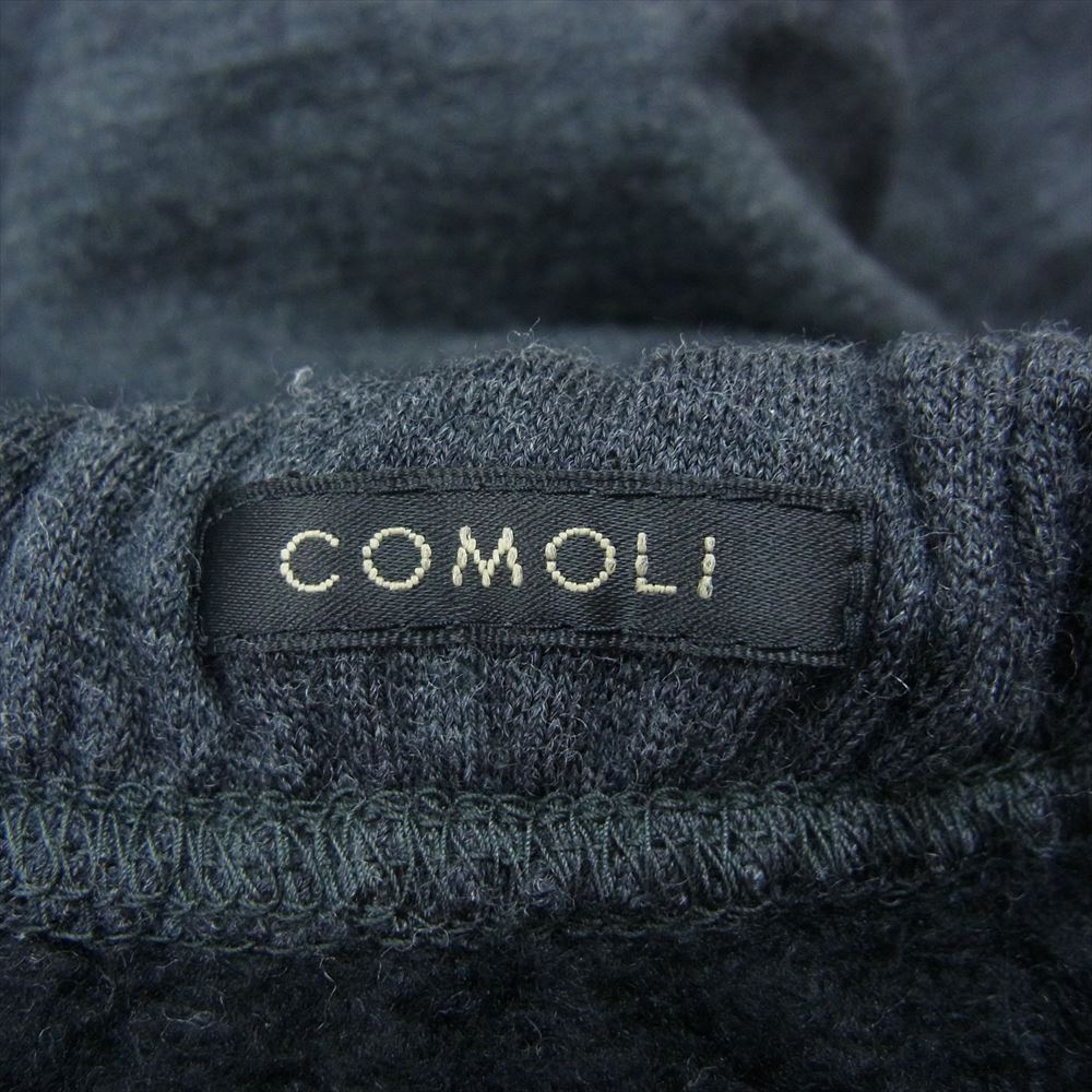 COMOLI コモリ 23AW Y03-05020 W/C/Si パンツ ウール カシミヤ シルク スウェットパンツ チャコール系 1【中古】