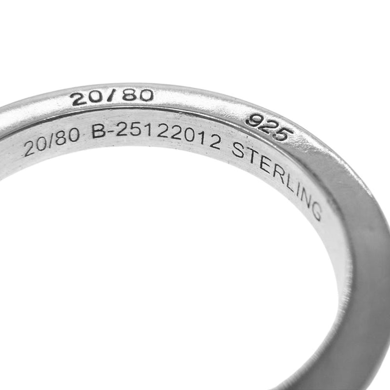 トゥエンティーエイティー TWENTY EIGHTY STERLING SILVER SQUARE RING 1.8mm WIDTH スクエアリング シルバー リング シルバー系 17号【中古】