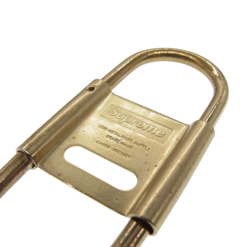 Supreme シュプリーム CDW Delta Carabiner BRASS デルタ カラビナ キーリング キーホルダー  ゴールド系【美品】【中古】