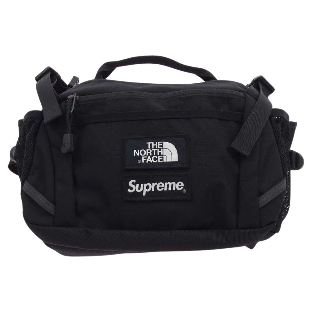 Supreme シュプリーム 18AW × THE NORTH FACE Expedition Waist Bag ノースフェイス エクスペディション ウエスト バッグ ボディバッグ ブラック系【中古】