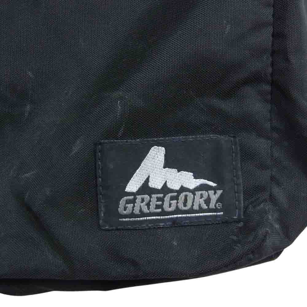 GREGORY グレゴリー USA製 銀文字タグ 旧タグ SINGLE POCKET  シングルポケット バッグ ブラック系【中古】