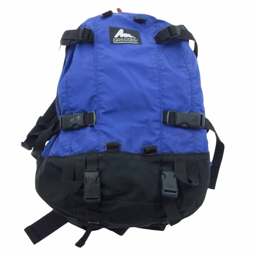 GREGORY グレゴリー USA製 銀文字タグ 旧タグ Day and half  デイアンドハーフ デイパック リュック ブルー系 ブラック系【中古】