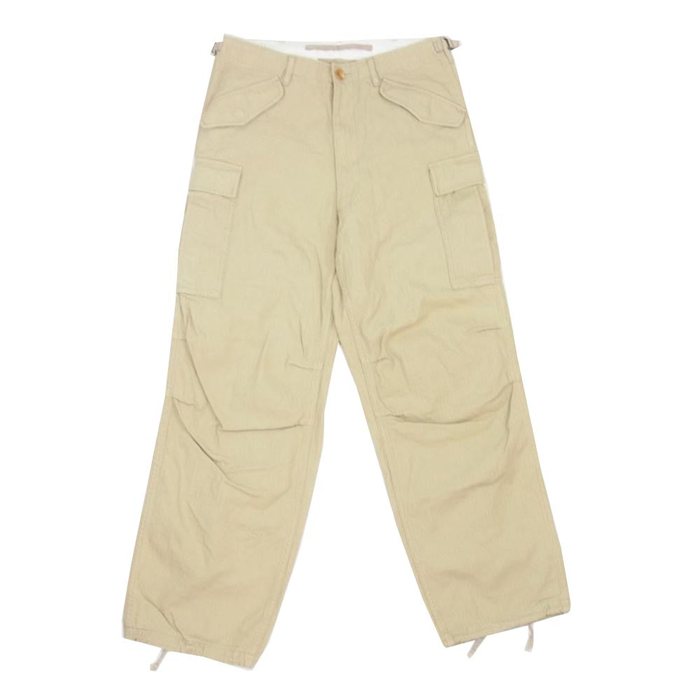 COMME des GARCONS HOMME コムデギャルソンオム 07SS HC-P051 サイド アジャスター 二ータック カーゴ パンツ ベージュ系 S【中古】