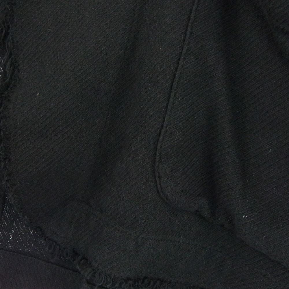 Yohji Yamamoto ヨウジヤマモト UV-J04-034 S'YTE サイト C/RY LINEN-BLEND KALZE JACKET 断ち切り テーラードジャケット ブラック系 3【中古】